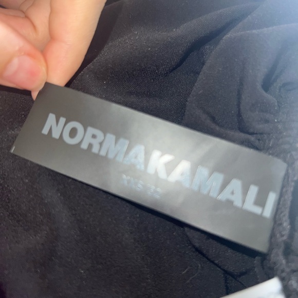 Norma Kamali Cross Halter Side Drape Gown fits xxs-xs - Picture 3 of 4